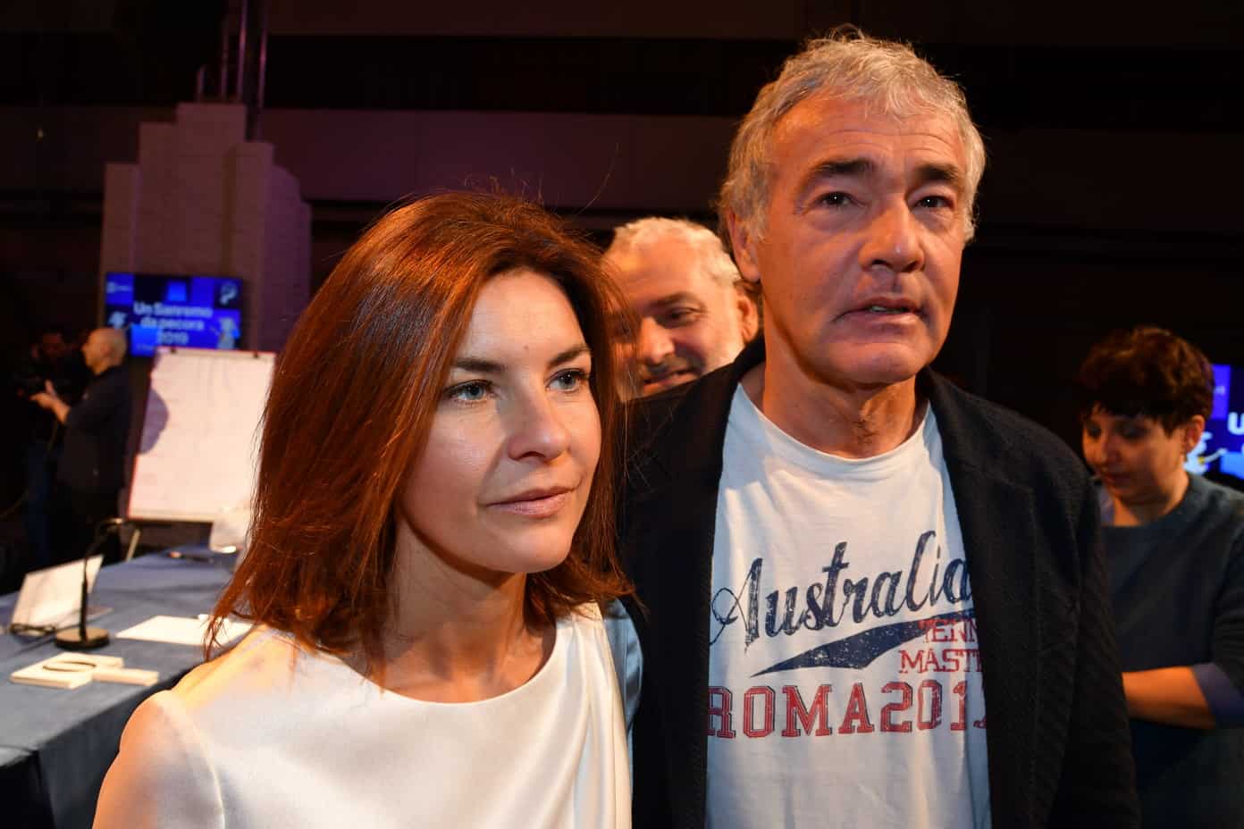 Non è L’Arena, Alessandra Moretti la ex di Giletti lo stuzzica in diretta e lui risponde a tono, imbarazzo in studio