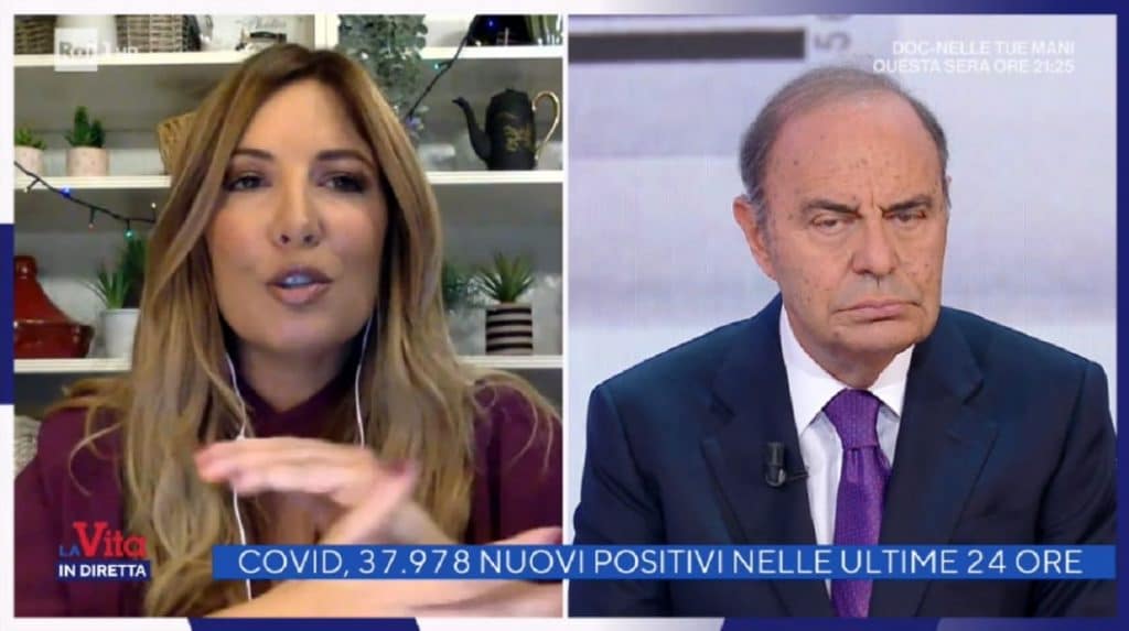 Vita in Diretta, Selvaggia Lucarelli attacca Bruno Vespa che la asfalta in due parole