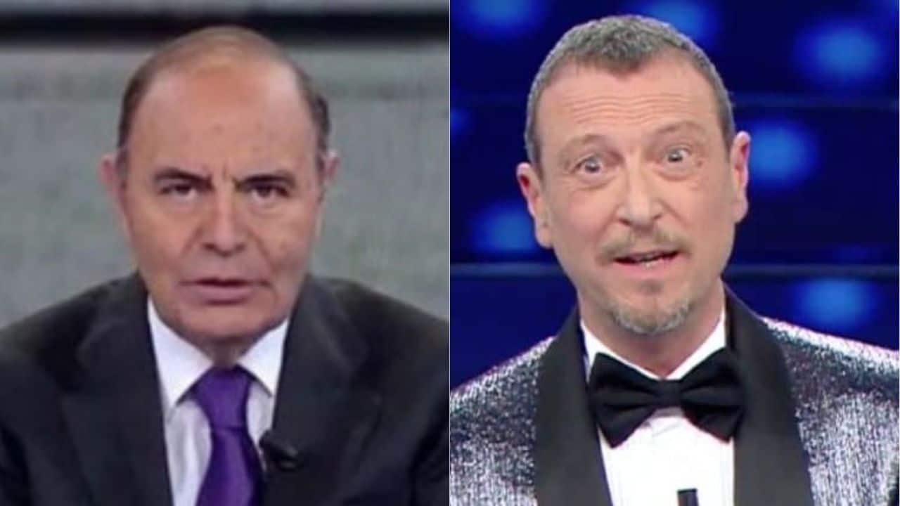 Porta a Porta, Bruno Vespa al veleno contro Amadeus, “ … il suo programma è una roba importantissima …”