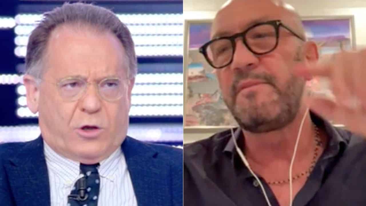 Non è la D’Urso, violentissima lite, Alessandro Cecchi Paone a Walter Zenga “ignorante, buzzurro, scemo …” e Zenga …