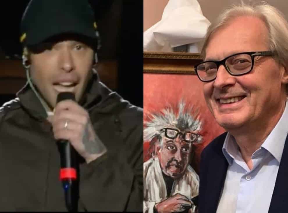 Fedez, un passato di citazioni omofobe, interviene Vittorio Sgarbi che lo massacra