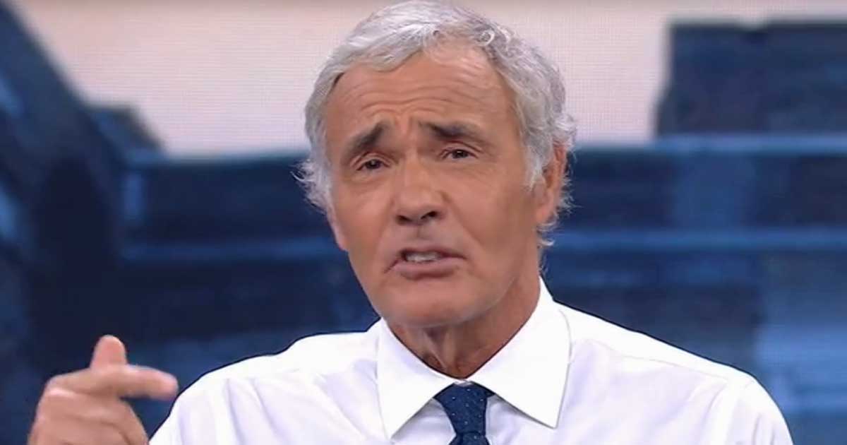 Massimo Giletti sui social con il naso fasciato e poi spiega cosa è accaduto