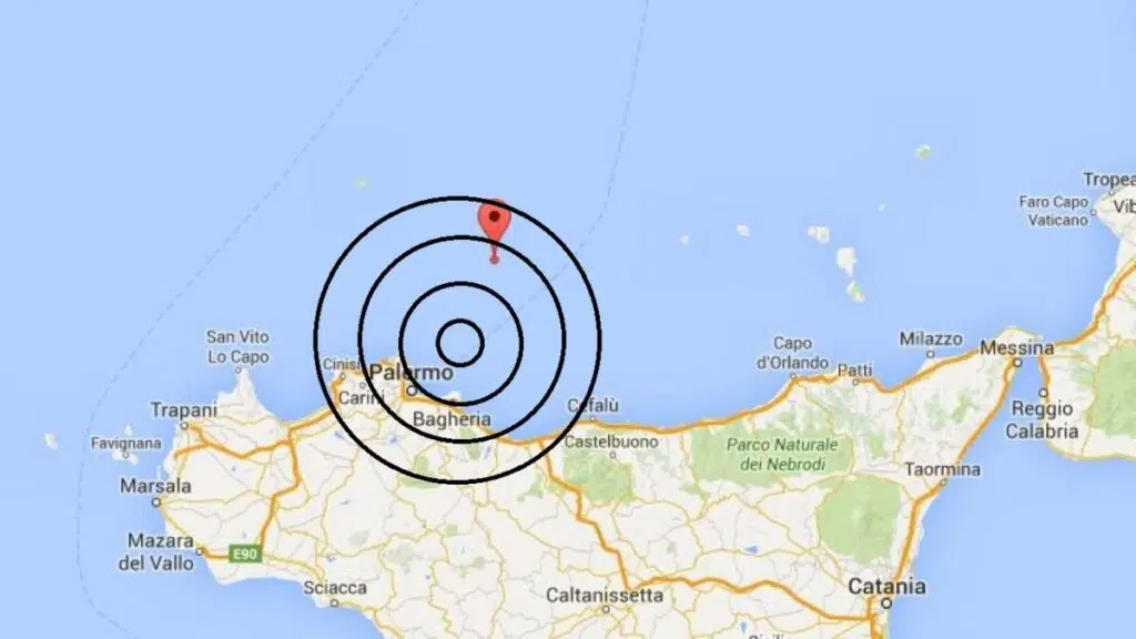 Terremoto in tempo reale oggi, forte scossa in Sicilia, la terra trema a Palermo