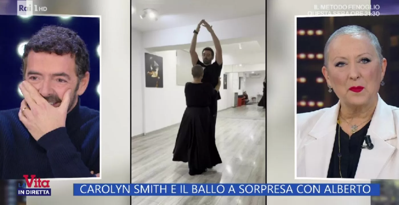 La Vita in Diretta, Alberto Matano si cimenta nel ballo con Carolyn Smith, cosa è accaduto