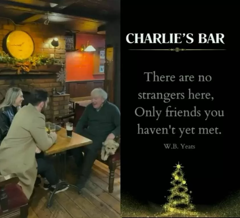 spot natalizio del Charlie's Bar(risorsa del web)