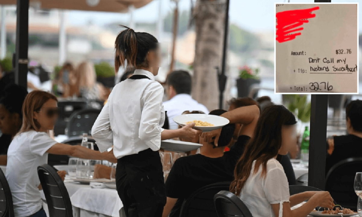 Un'insolita situazione si è verificata in un ristorante quando una cliente, risentita per le attenzioni della cameriera verso il marito, ha lasciato un messaggio diretto sullo scontrino.