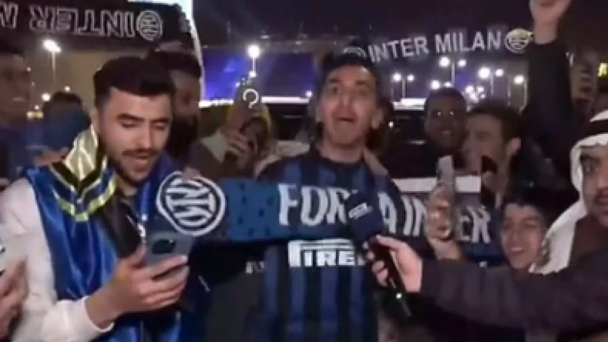 La vittoria dell'Inter nella finale della Supercoppa Italiana a Riyad scatena festeggiamenti entusiasti, tra cui tifosi locali che improvvisano cori nerazzurri.