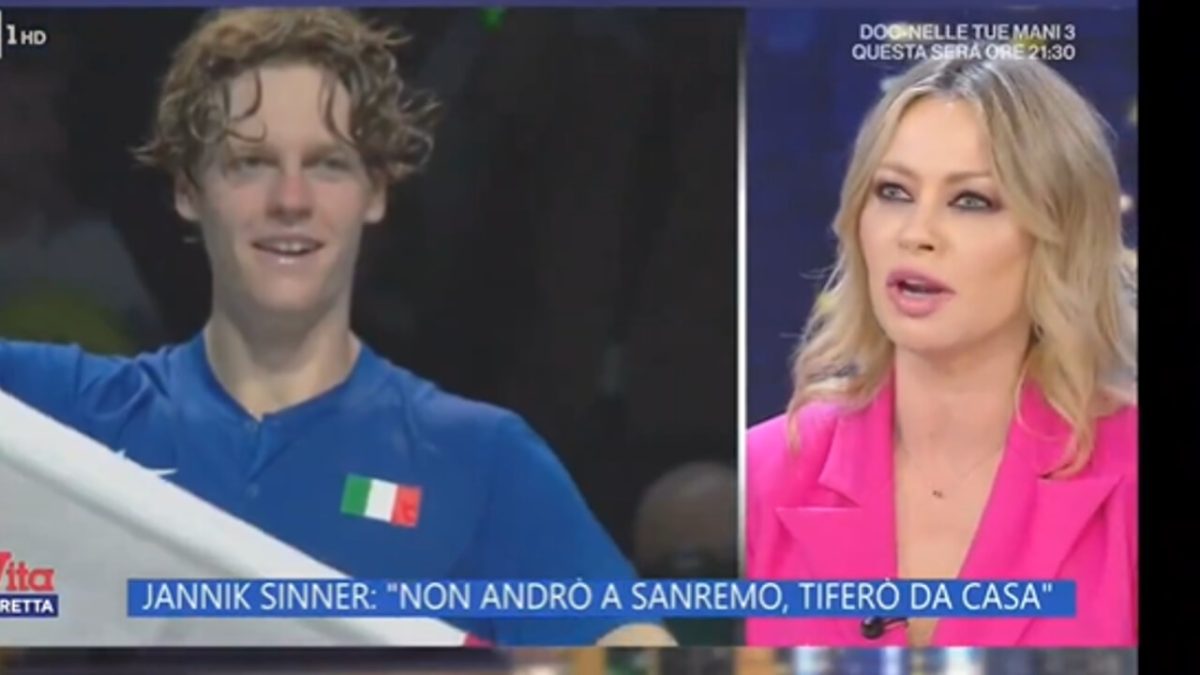 Anna Falchi critica duramente Sinner per il no a Sanremo ma fa una gaffe imperdonabile, non conoscere il tennis…