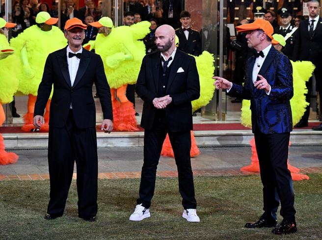 travolta amadeus fiorello (risorsa del web)