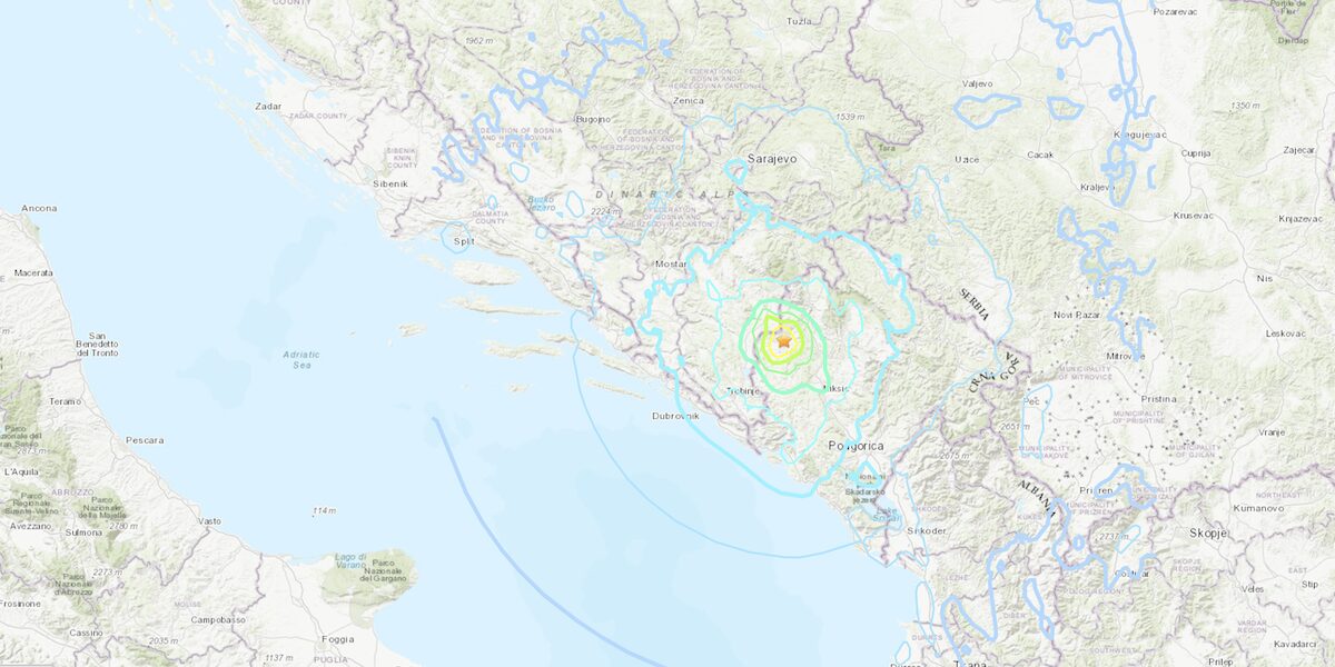 Alle prime luci dell'alba, un sisma scuote il Montenegro senza causare vittime o danni