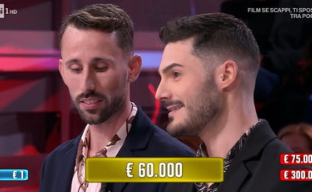 Affari Tuoi, Gianmarco e Alessio accettano l’offerta e rinunciano al sogno di 300.000€