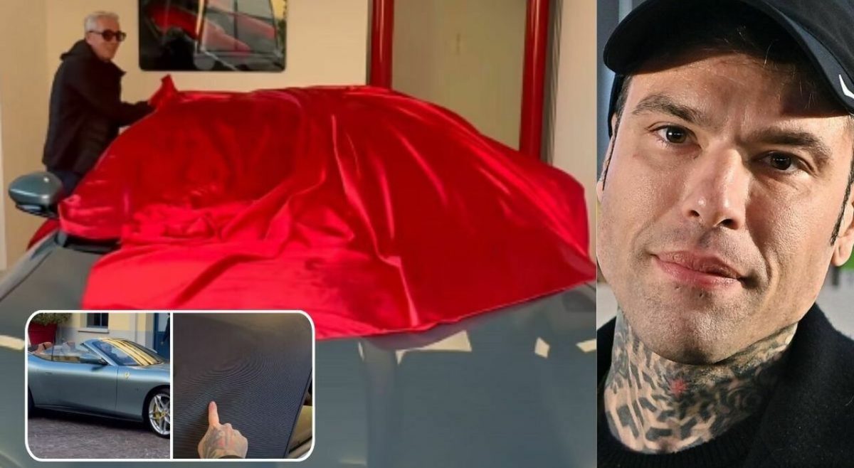 Fedez acquista una Ferrari Roma: “La prima in Italia con il tettuccio in tela”