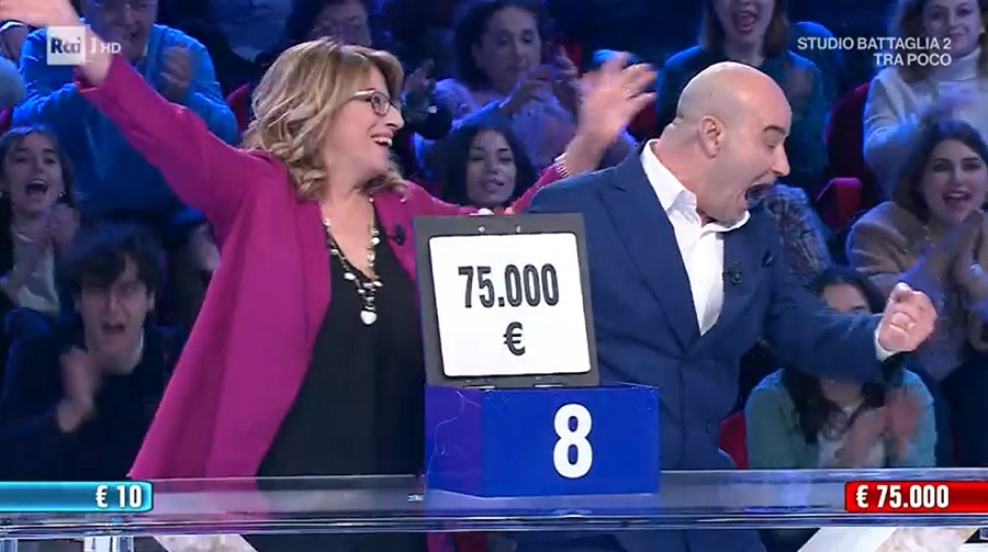 Affari Tuoi, la coraggiosa scelta di Andrea lo porta alla vittoria di 75.000€