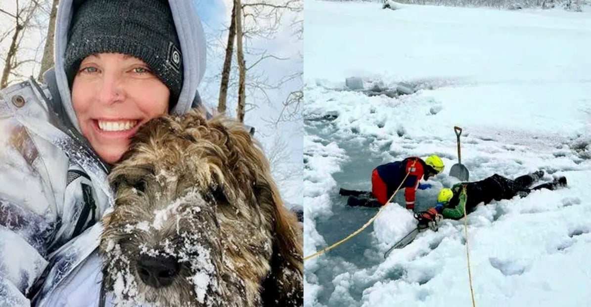 Trovati senza vita dopo tre mesi, abbracciati, si era tuffata nel ghiaccio per salvare il suo cane