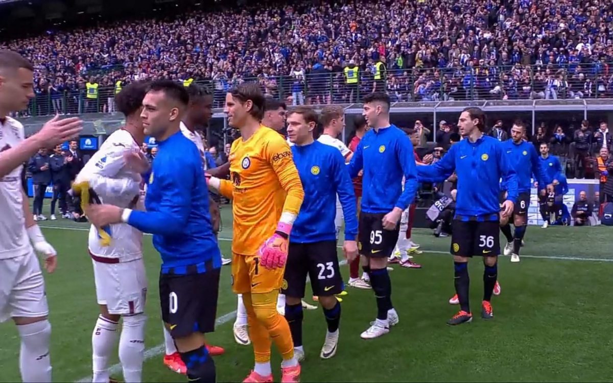 Bellissimo gesto di sportività, il Torino rende omaggio all’Inter