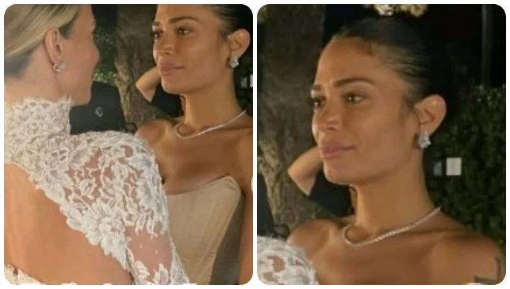 Elodie brilla al matrimonio di Diletta Leotta con Loris Karius: eleganza e discrezione
