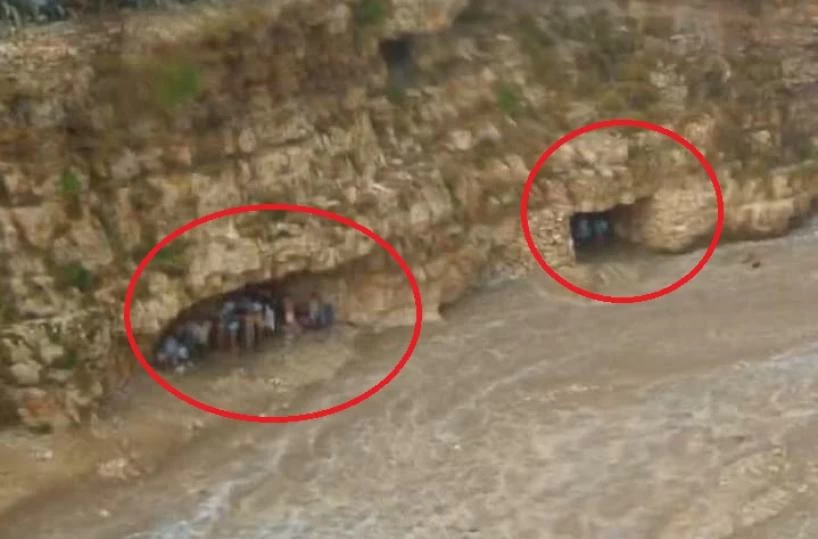 Nubifragio a Polignano: turisti bloccati nelle cave