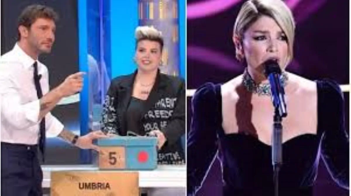 Affari tuoi, Stefano De Martino nota una somiglianza tra la concorrente Camilla ed Emma Marrone, le sue parole
