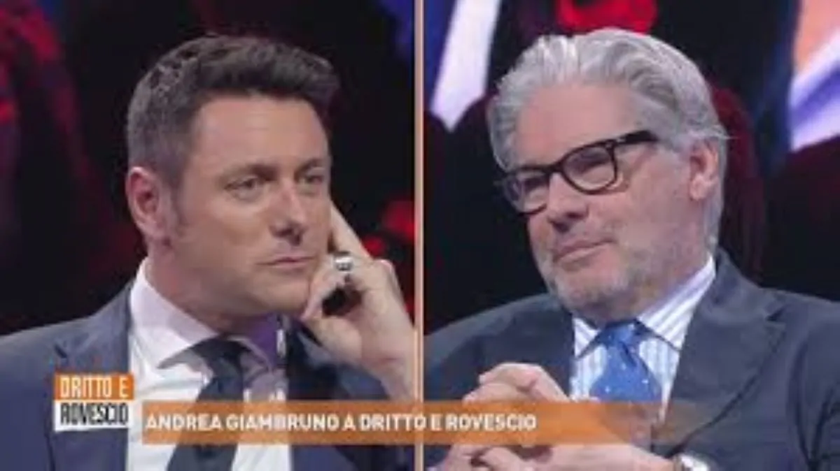 Dritto e Rovescio, Andrea Giambruno torna in tv: “C’è una donna che avrei voluto proteggere, ma non l’ho fatto”
