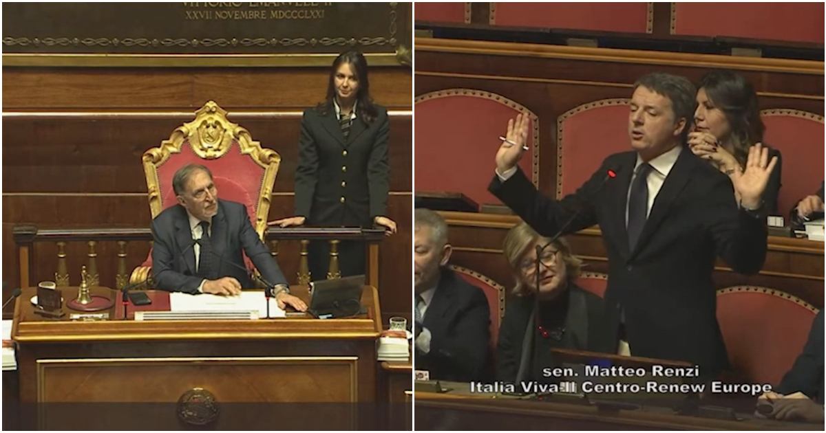 Duro intervento del leader di Italia Viva al Senato: Renzi ironizza su Meloni e la accusa di incapacità politica nella gestione del caso Almasri.