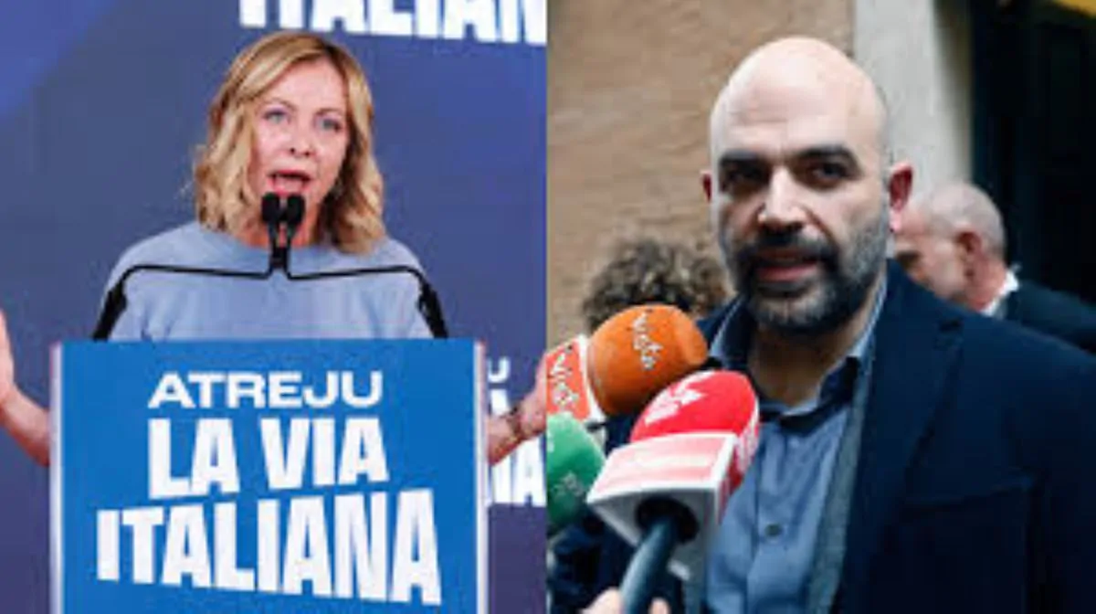Saviano risponde alla Meloni e nega i successi del governo a Caivano