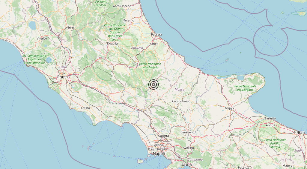 Il 7 dicembre 2024, alle 13:15 di ieri, una scossa di terremoto di magnitudo 3.0 è stata registrata nella zona di Rionero Sannitico, in provincia di Isernia.