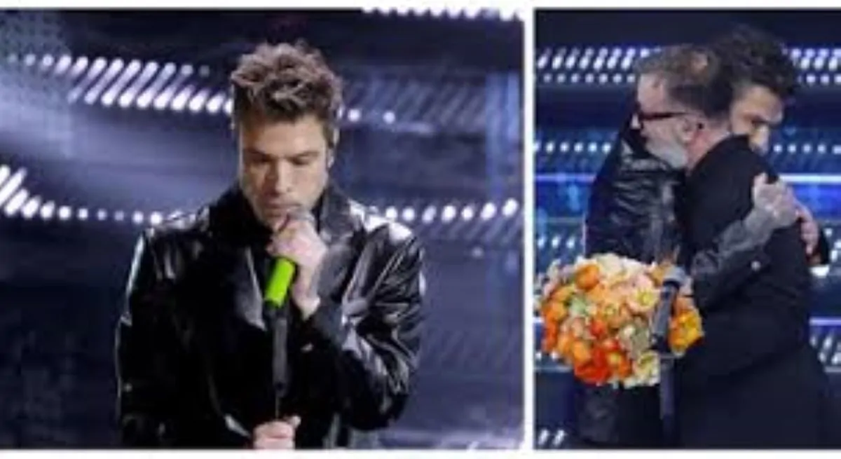 Sanremo 2025, Fedez trema durante tutta l’esibizione in coppia con Masini