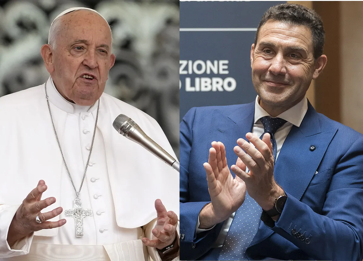 L’europarlamentare critica il Pontefice per le visite ai detenuti e sostiene una linea dura sulla sicurezza. Scontro con la sinistra, proteste fuori dall’evento.