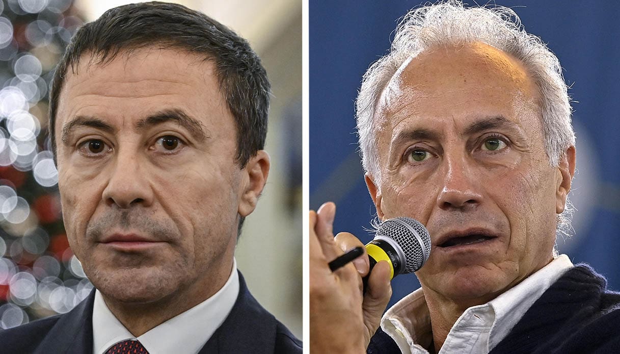 A Otto e mezzo scintille tra Marco Travaglio e Italo Bocchino su Giorgia Meloni e il suo rapporto con l’eredità politica di Silvio Berlusconi.