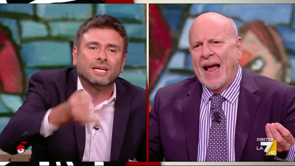 Alla vigilia del vertice di Istanbul, lo scontro tra Friedman e Di Battista incendia lo studio di La7. Tensione su sanzioni, negoziati e responsabilità del conflitto.