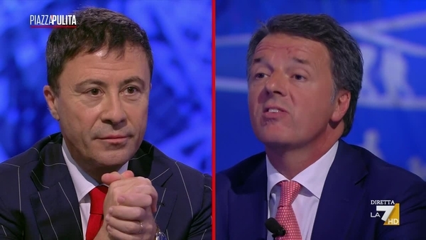 Botta e risposta acceso tra Matteo Renzi e Italo Bocchino nello studio di La7, durante l’ultima puntata di Piazzapulita, sul tema della sicurezza.