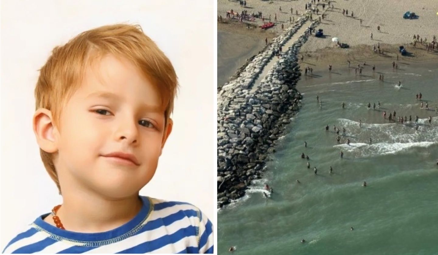 Nella chiesa di Roncade oltre 500 persone hanno salutato il piccolo di 6 anni morto in mare a Cavallino, tra canti, palloncini bianchi e le parole del padre.