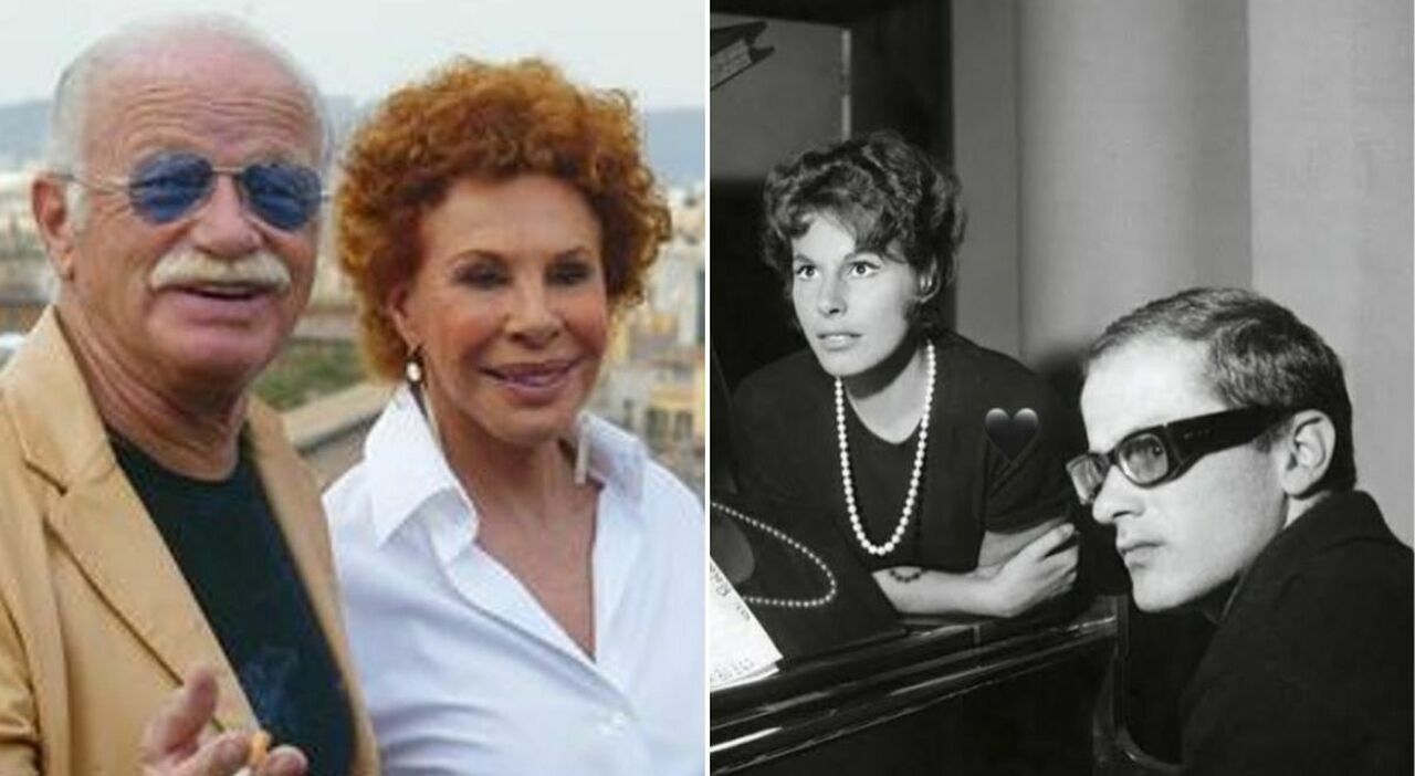 Il cantautore sceglie un’unica immagine in bianco e nero per rendere omaggio a Ornella Vanoni: lo ritrae al pianoforte nel 1965 con lei accanto, durante un programma Rai.