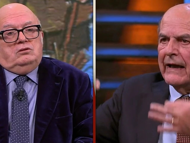 Scontro infuocato a DiMartedì tra Storace e Bersani sul “vittimismo” del governo