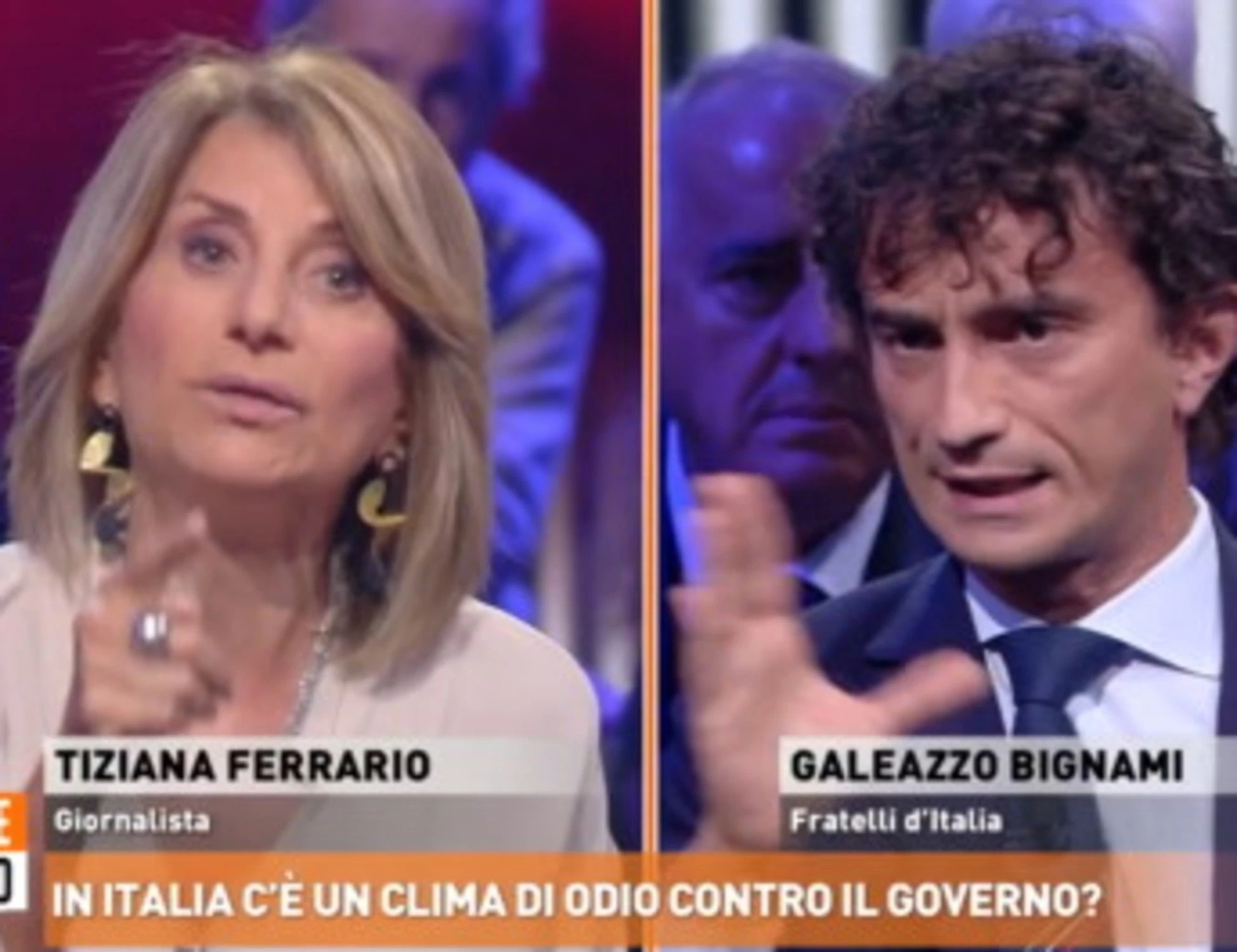 A Dritto e rovescio Galeazzo Bignami elenca casi di immigrati con gravi precedenti rilasciati dai giudici, accusa il Pd e difende gli agenti indagati per essersi difesi.