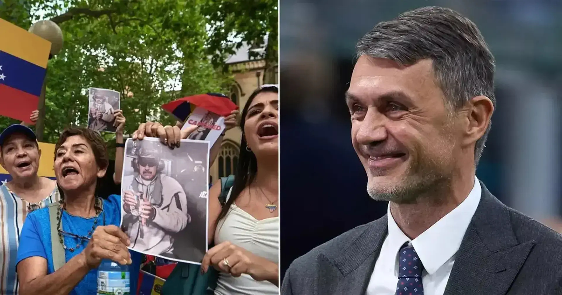 Paolo Maldini celebra sui social la cattura di Nicolas Maduro: con la moglie venezuelana condivide video di feste a Caracas e parla di fine della dittatura.