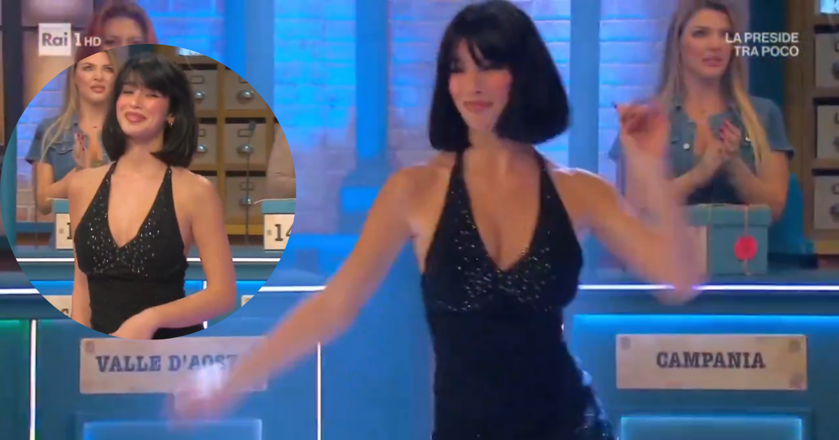 Gelo ad Affari Tuoi: Martina Miliddi finisce la coreografia ma nessuno applaude, lei ride imbarazzata
