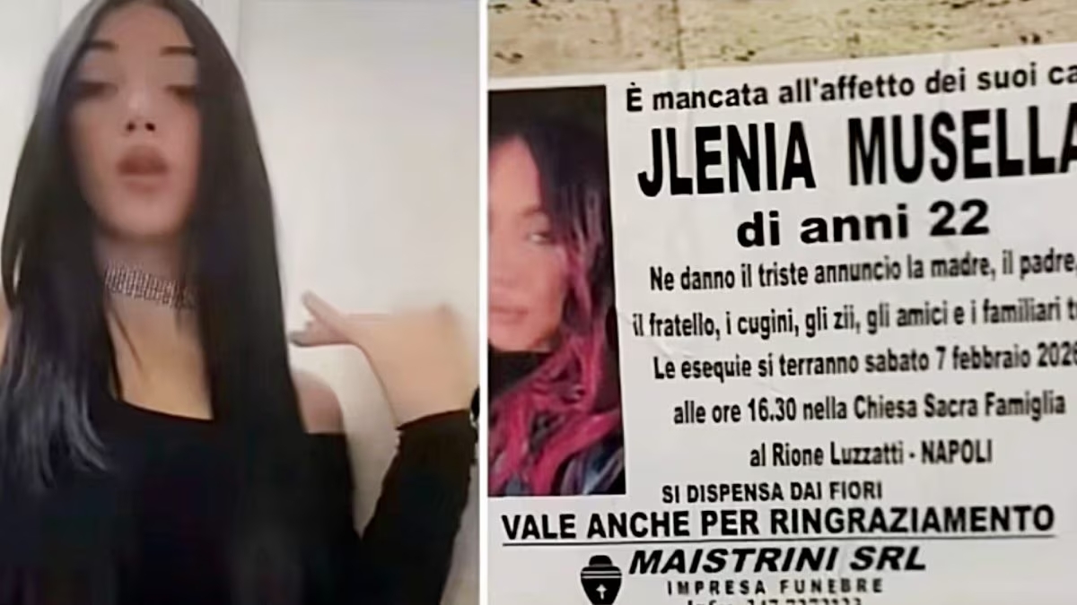 Napoli, funerali di Ylenia Musella: bara bianca e fumogeni rosa, ma il nome del fratello sul manifesto crea sconcerto