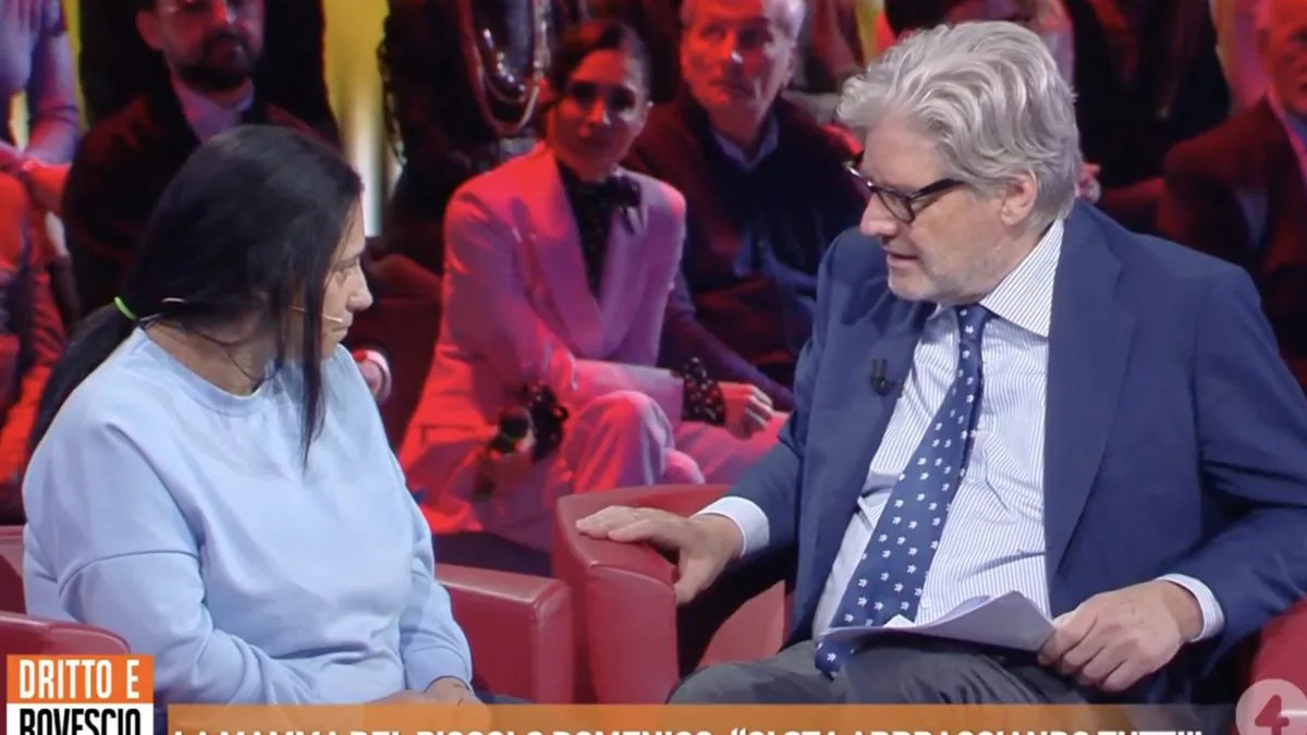 A Dritto e Rovescio l’incontro tra Paolo Del Debbio e Patrizia Mercolino, madre del piccolo Domenico morto dopo un trapianto. Il conduttore promette sostegno.