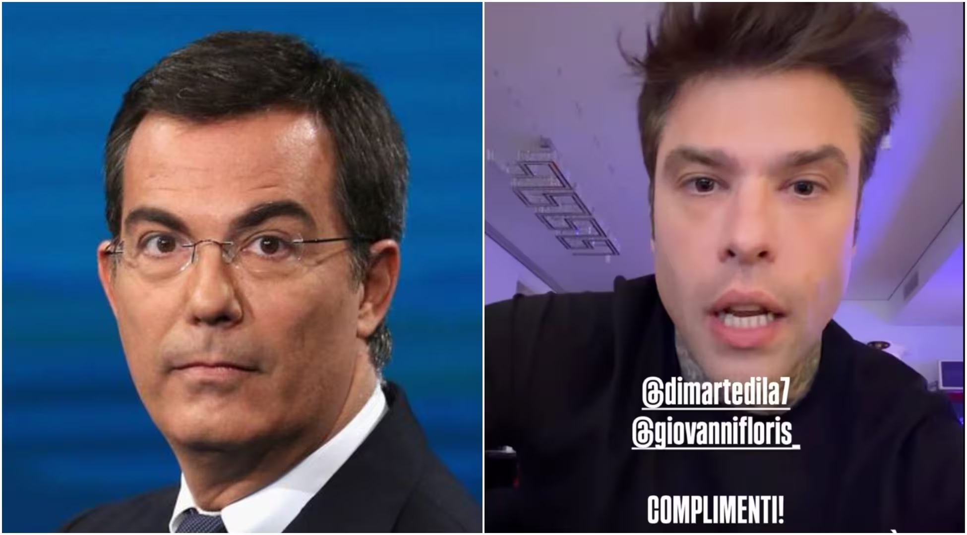 Fedez attacca Floris: “Deontologia zero, volevano screditarci in tv”
