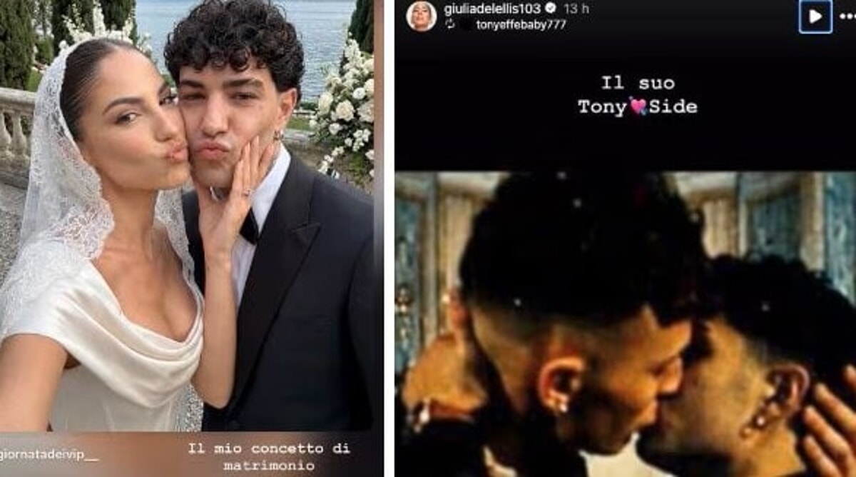 Tony Effe frena sulle nozze, Giulia De Lellis replica con due stories che fanno discutere