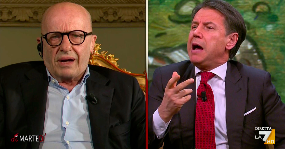 Conte esplode in tv: “Italia paese canaglia”, Sallusti ride e lo provoca