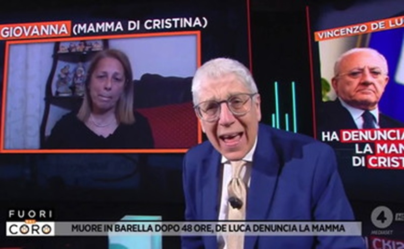 De Luca denuncia la madre della vittima, Giordano esplode: “Scelta vergognosa, lei si è bevuto il cervello”