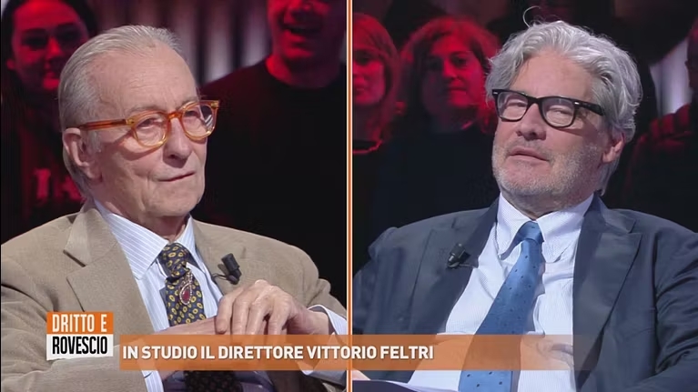 Garlasco, Feltri sbotta a Dritto e Rovescio su Stasi e Sempio: “Innocenti tutti e due”