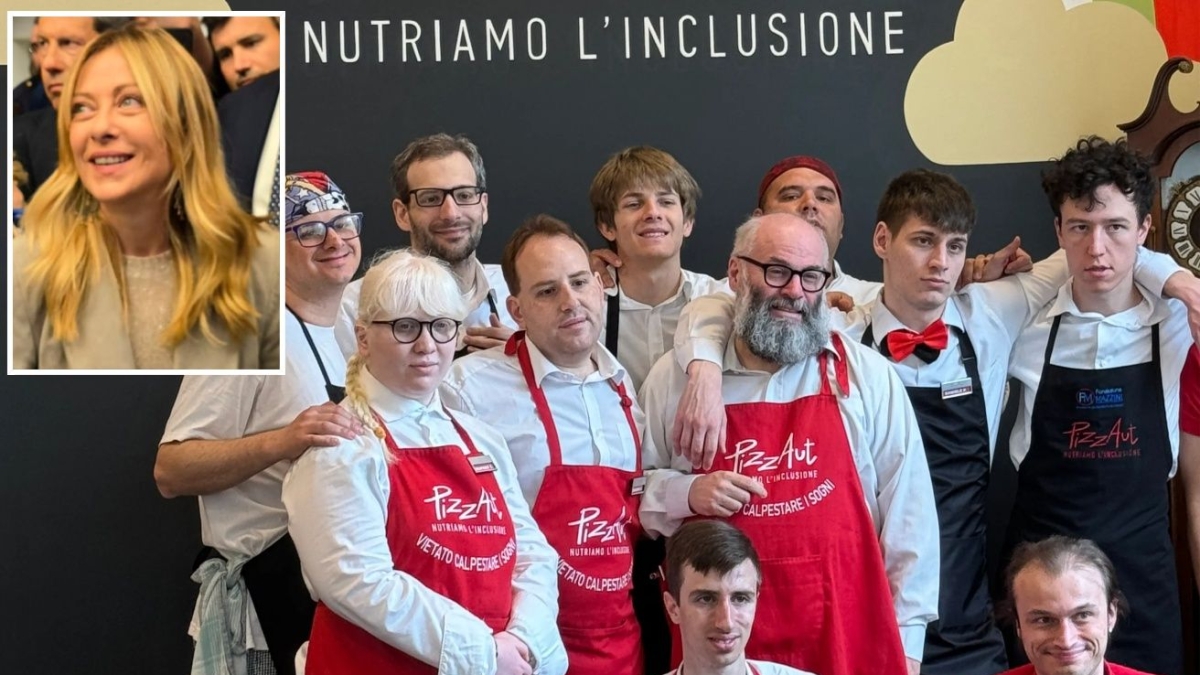 Meloni a Monza: “Saluto i lavoratori più straordinari”, visita a PizzAut per il primo maggio