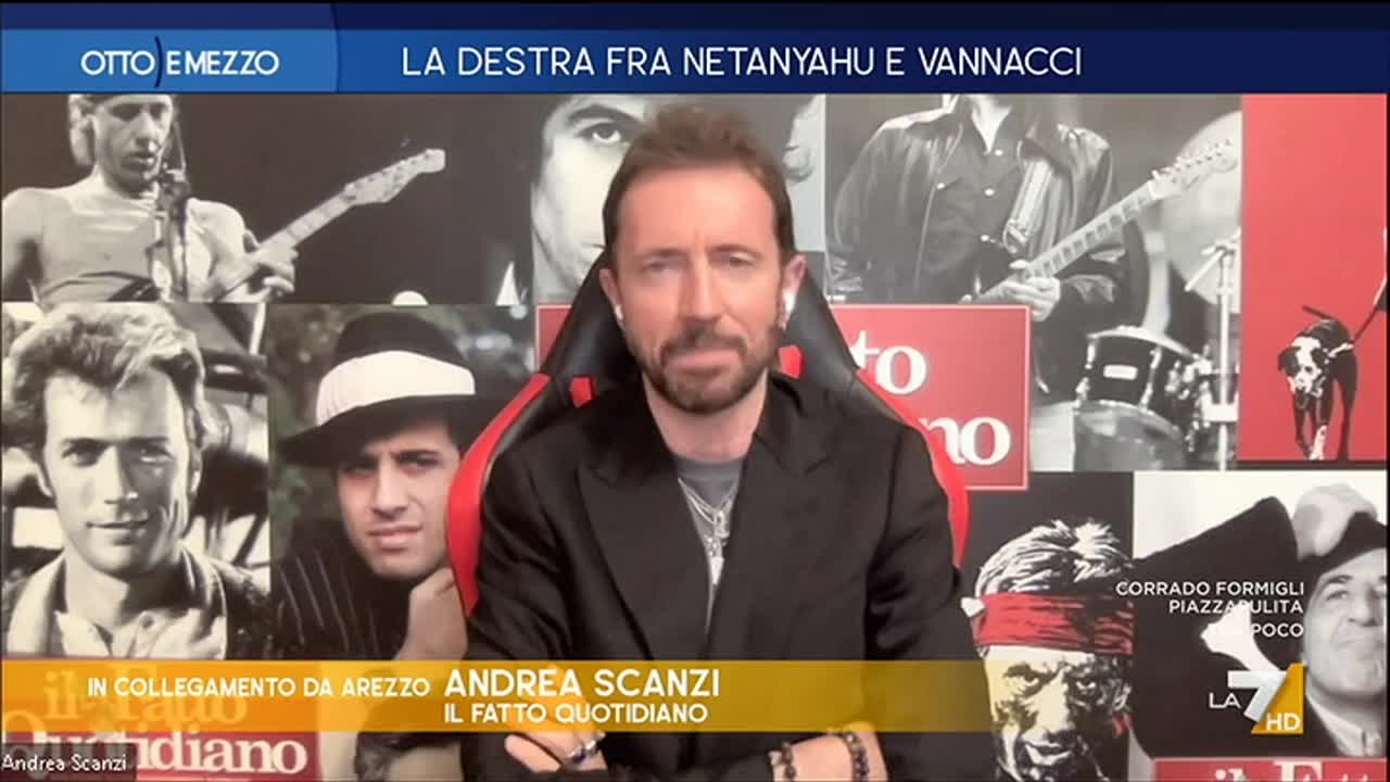 A Otto e mezzo confronto acceso su Roberto Vannacci tra Andrea Scanzi e Rosi Braidotti, con il richiamo al caso Cecchettin.