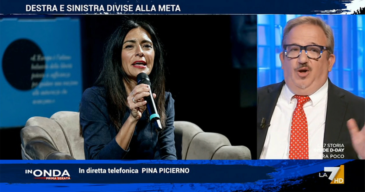 Pina Picierno interviene a In Onda dopo le parole di Luca Telese: scontro in diretta sul suo addio al Pd.