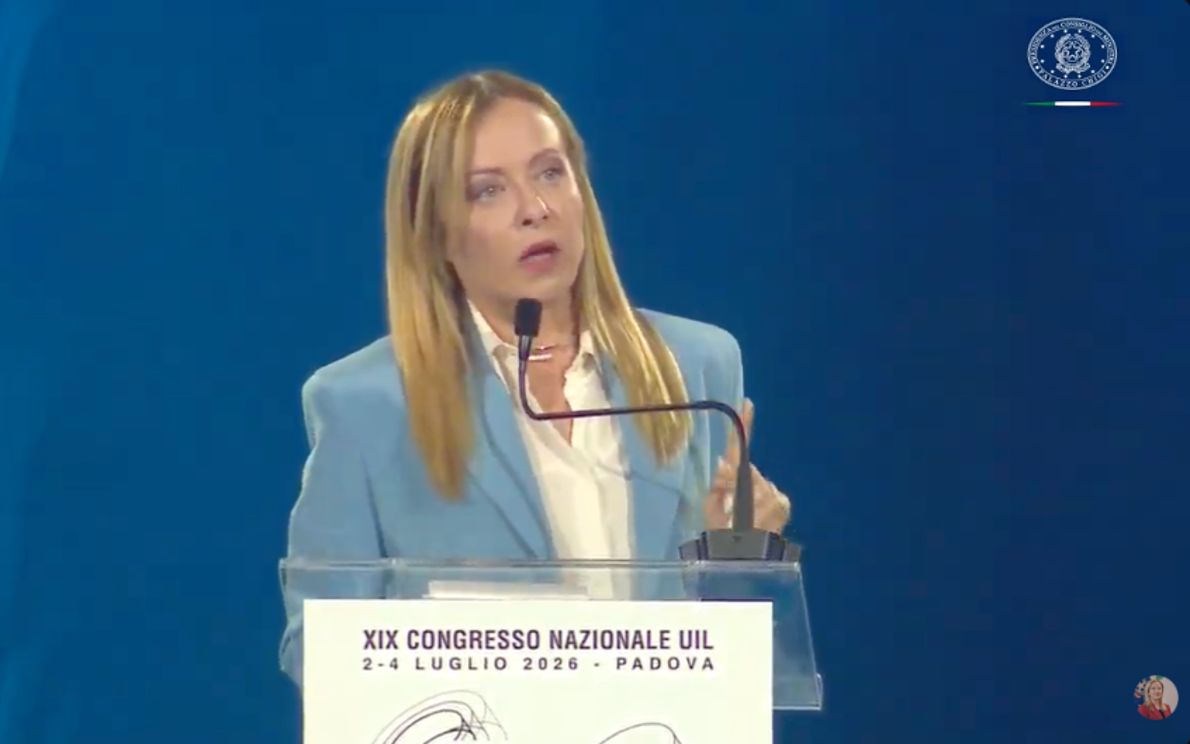 Giorgia Meloni interviene al congresso Uil di Padova e rilancia su sicurezza sul lavoro, caporalato, salari e confronto sindacale.